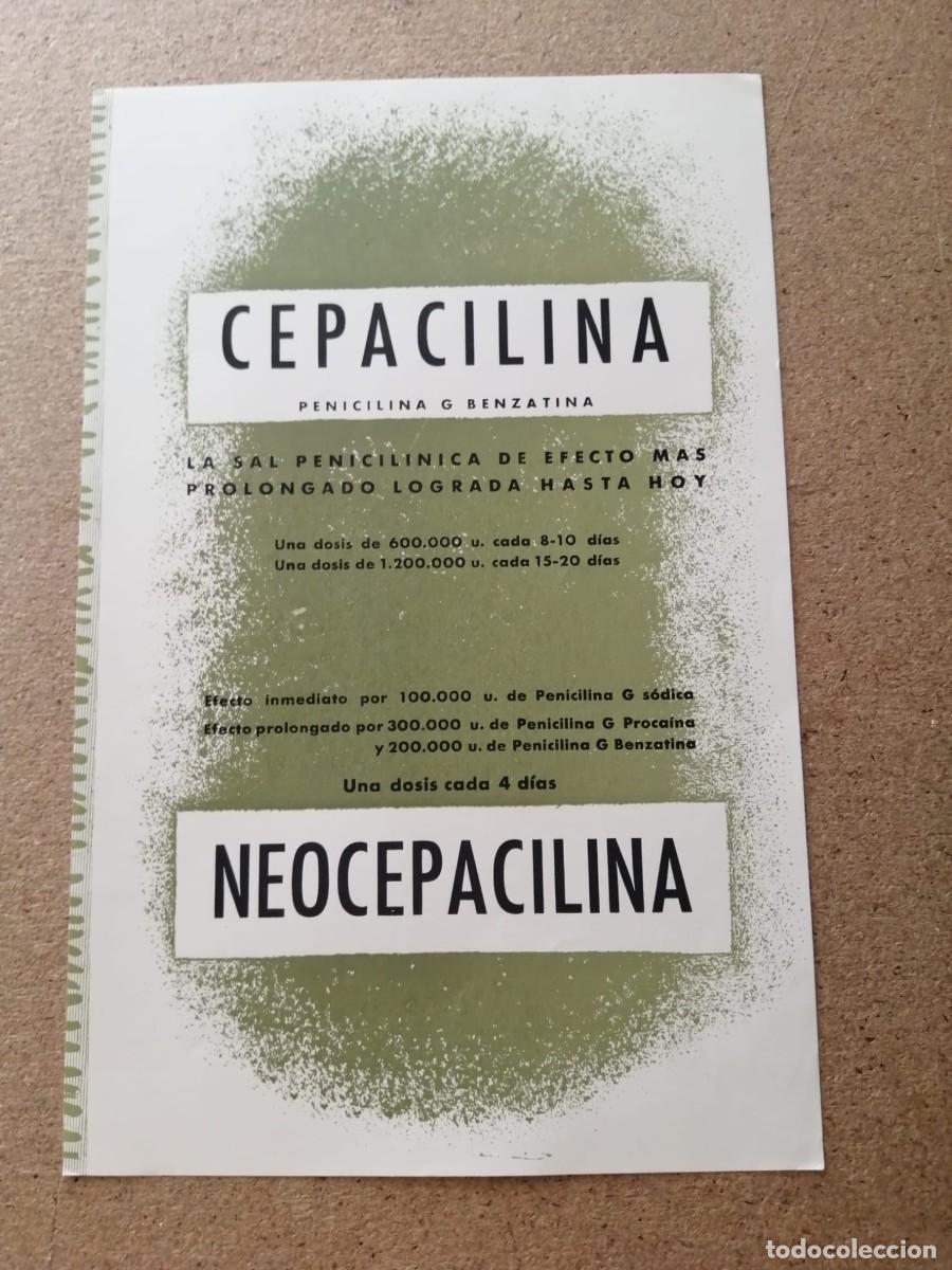 Otros art&iacute;culos de coleccionismo en papel: ANUNCIO. CEPACILINA.