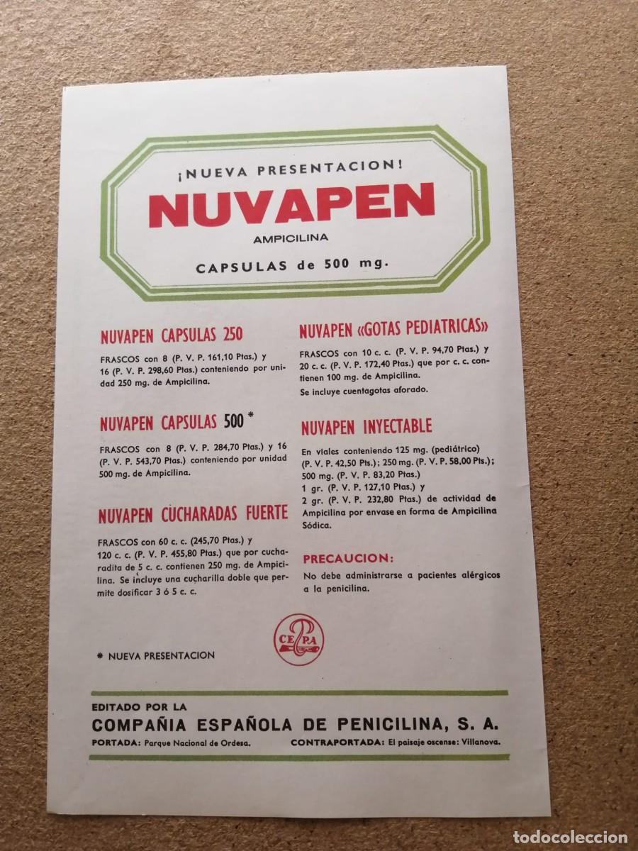 Otros art&iacute;culos de coleccionismo en papel: ANUNCIO. NUVAPEN CAPSULAS