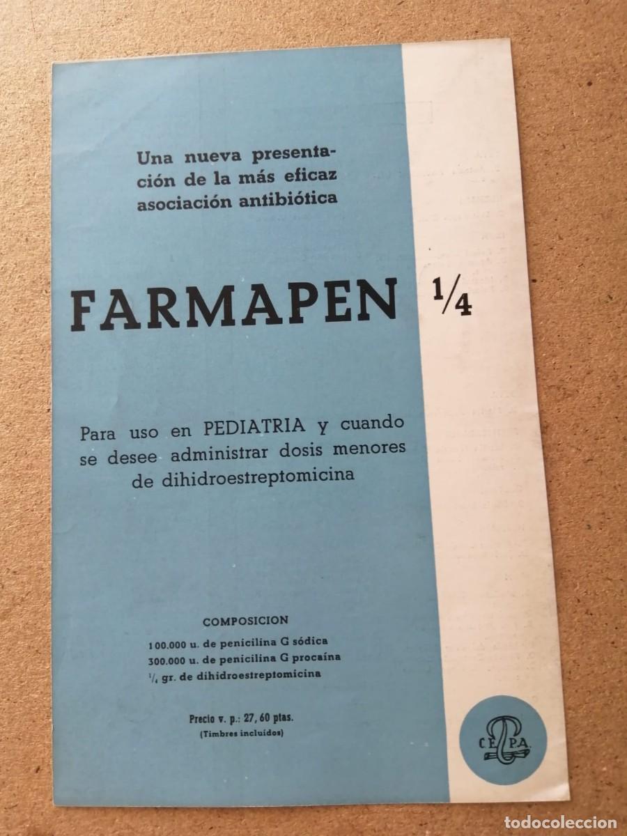 Otros art&iacute;culos de coleccionismo en papel: ANUNCIO. FARMAPEN 1/4