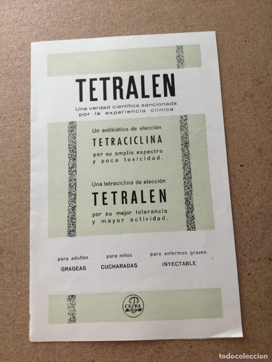 Otros art&iacute;culos de coleccionismo en papel: ANUNCIO. TETRALEN - TETRACICLINA