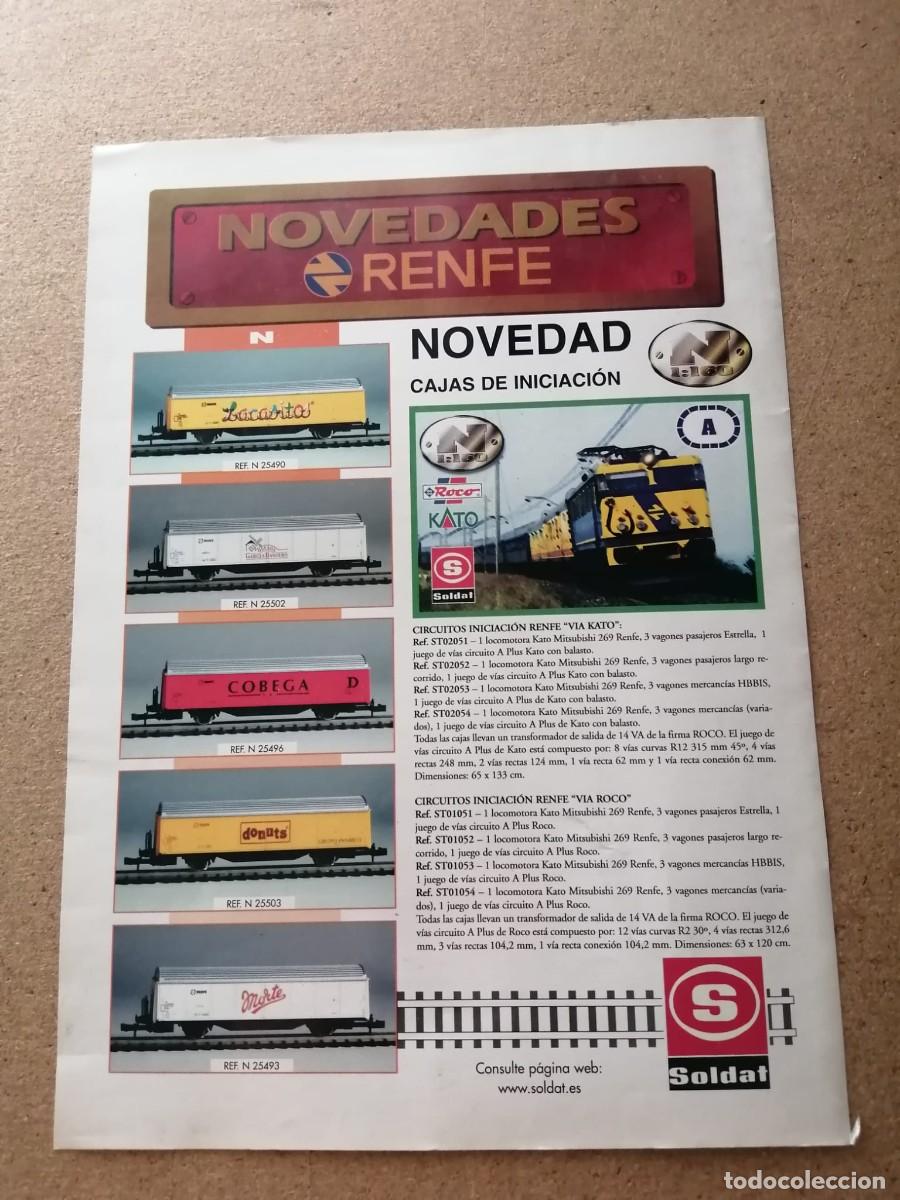 Otros art&iacute;culos de coleccionismo en papel: ANUNCIO. NOVEDADES RENFE, MODELISMO SOLDAT