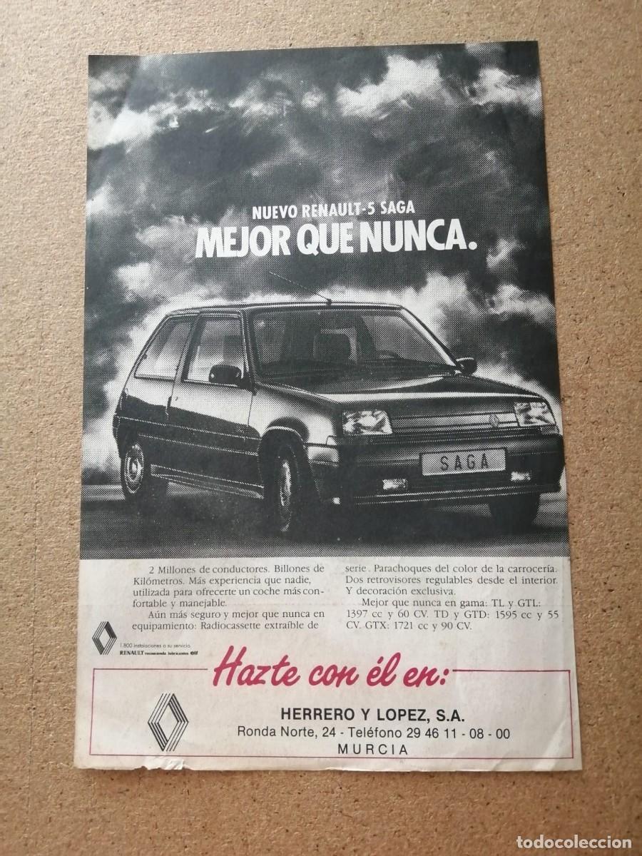 Otros art&iacute;culos de coleccionismo en papel: ANUNCIO. RENAULT 5, HAZE CON EL EN HERRERO Y LOPEZ S. A (MURCIA)