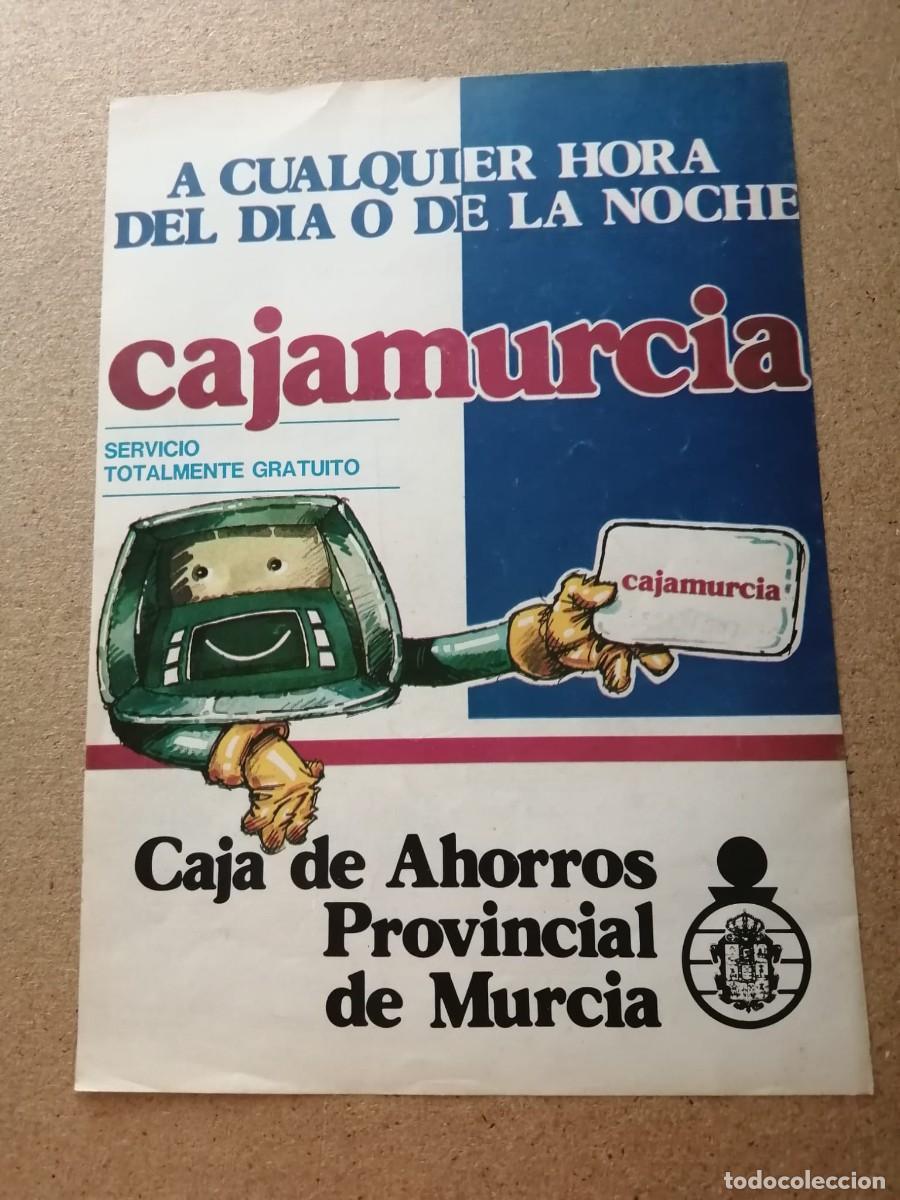 Otros art&iacute;culos de coleccionismo en papel: ANUNCIO. CAJAMURCIA, CAJA DE AHORROS PROVINCIAL DE MURCIA
