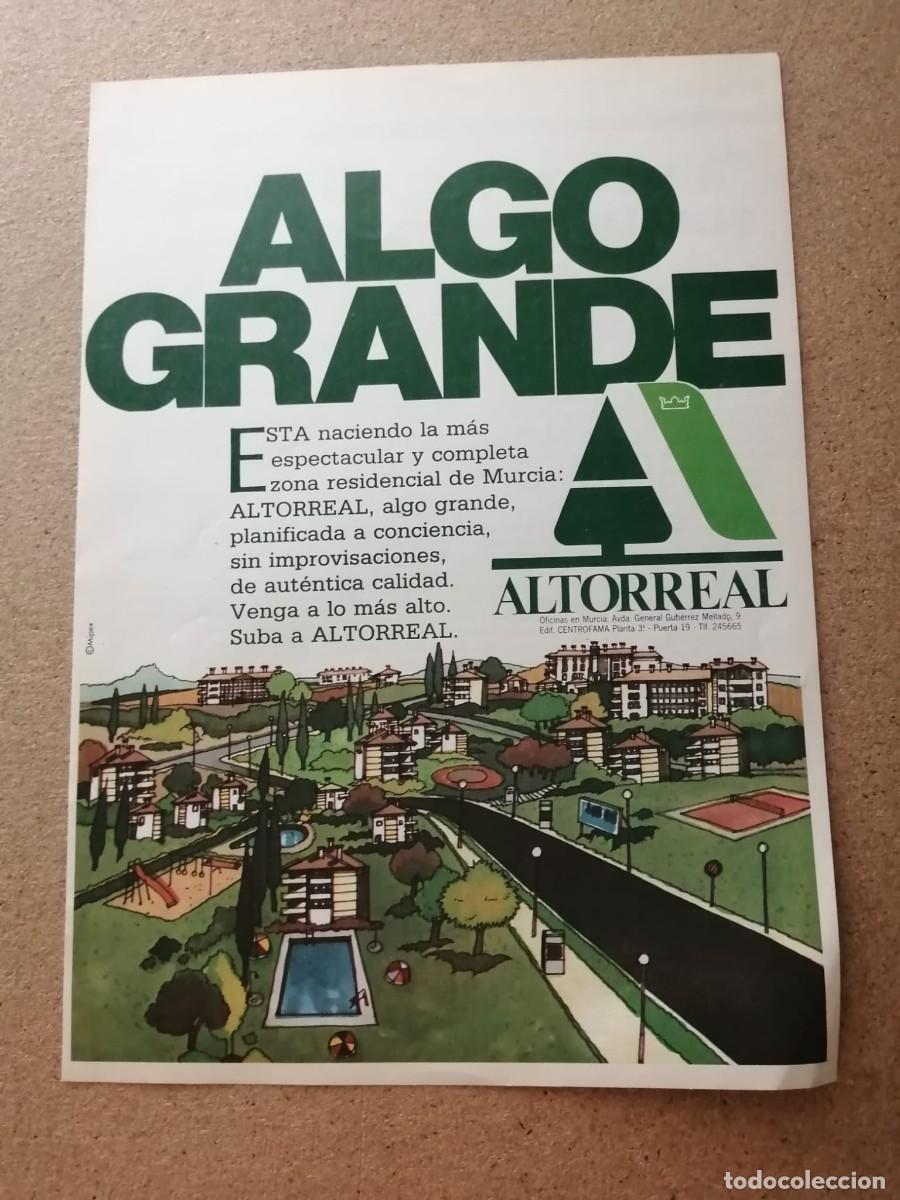 Otros art&iacute;culos de coleccionismo en papel: ANUNCIO. VENGA A ALTORREAL, MURCIA. ALKGO GRANDE