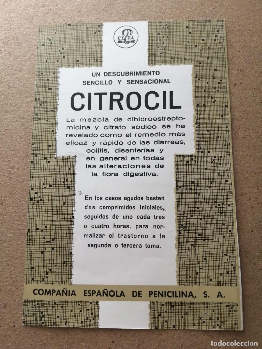Otros art&iacute;culos de coleccionismo en papel: ANUNCIO. CITROCIL COMPRIMIDOS