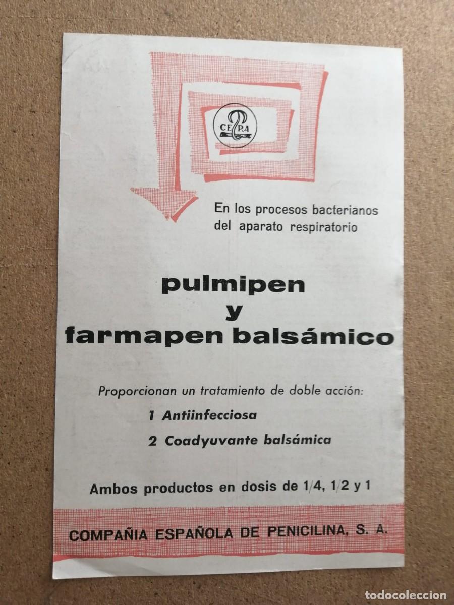 Otros art&iacute;culos de coleccionismo en papel: ANUNCIO. PULMIPEN Y FARMAPEN BALSAMICO