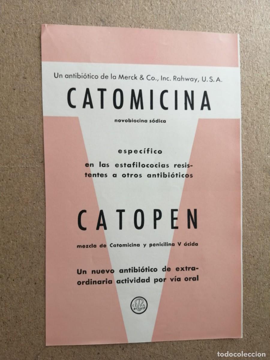 Otros art&iacute;culos de coleccionismo en papel: ANUNCIO. CATOMICINA.