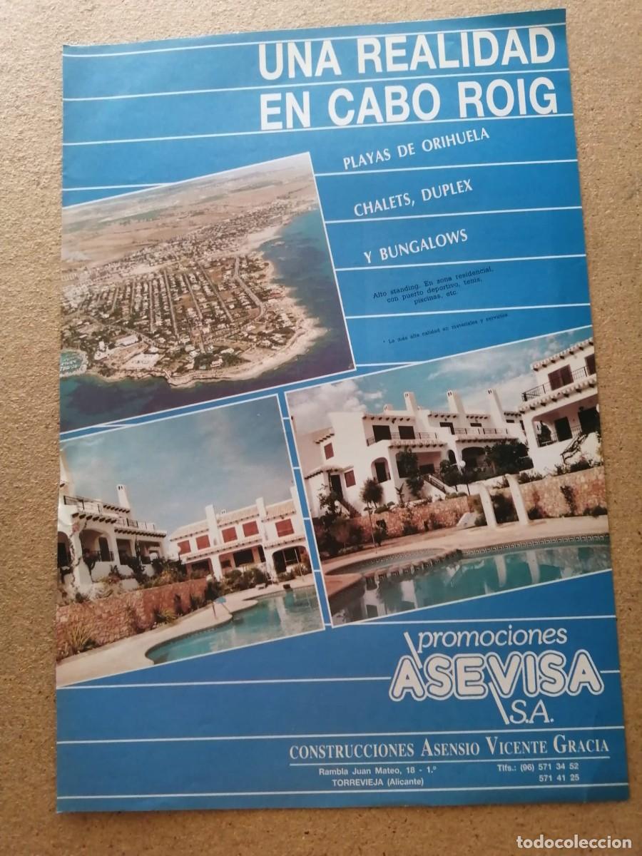 Otros art&iacute;culos de coleccionismo en papel: ANUNCIO. PROMOCIONES ASEVISA. UNA REALIDAD EN CABO ROIG