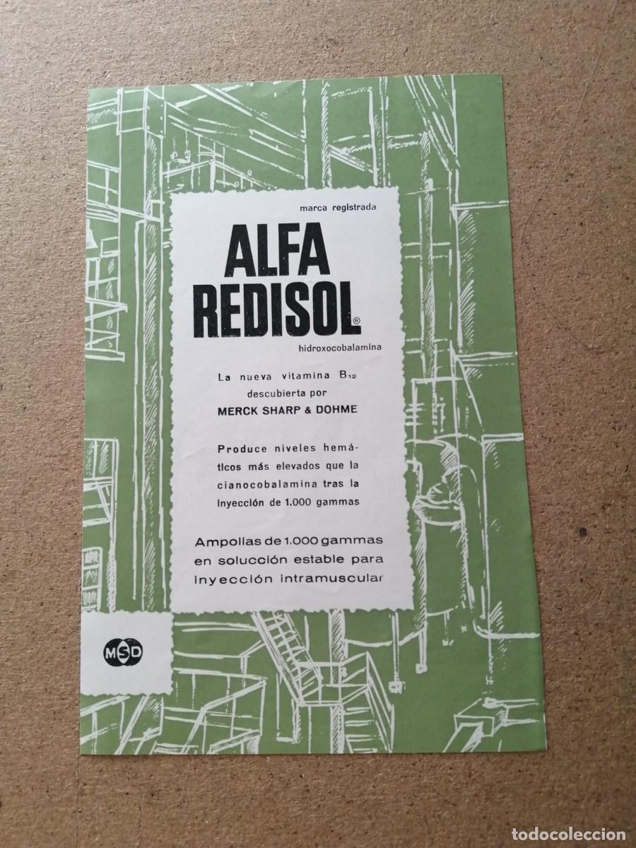 Otros art&iacute;culos de coleccionismo en papel: ANUNCIO. ALFA REDISOL