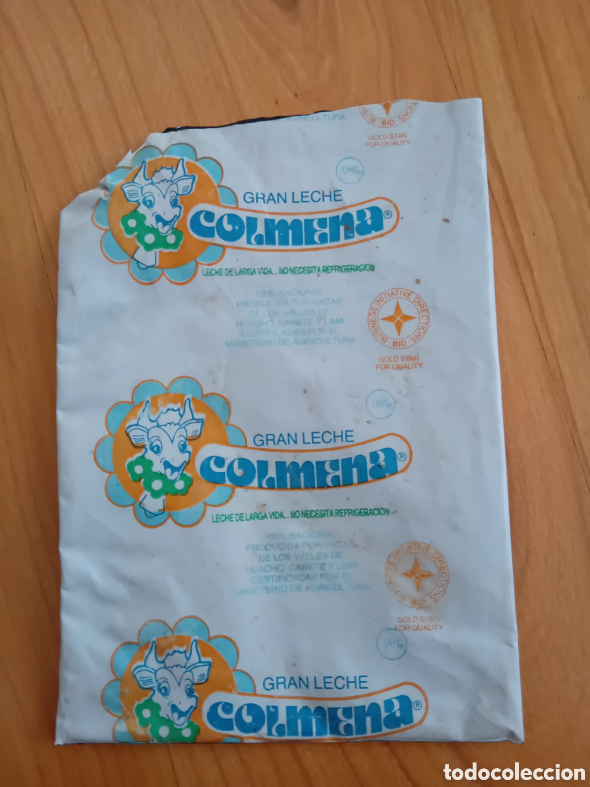Otros art&iacute;culos de coleccionismo en papel: BOLSA DE PL&Aacute;STICO DE LECHE COLMENA. PER&Uacute;. A&Ntilde;OS 80
