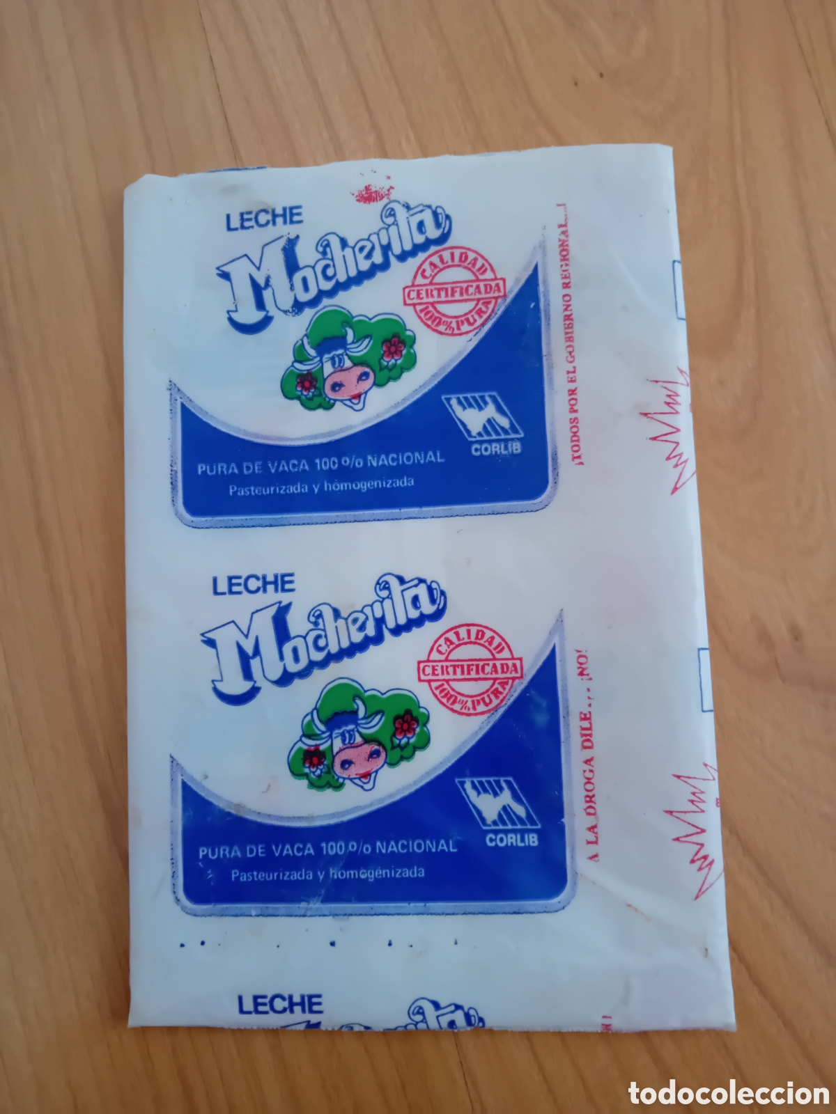 Otros art&iacute;culos de coleccionismo en papel: BOLSA DE PL&Aacute;STICO DE LECHE MOCHERITA. PER&Uacute;. A&Ntilde;OS 80