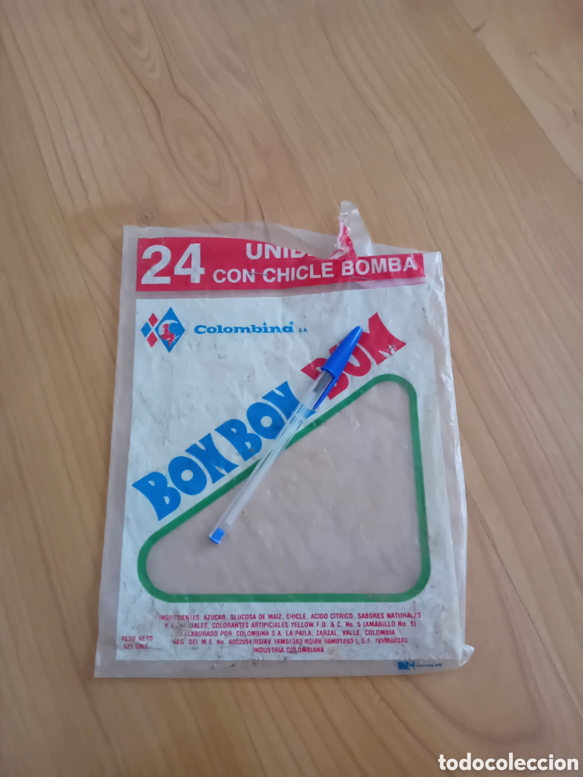 Otros art&iacute;culos de coleccionismo en papel: BOLSA DE PL&Aacute;STICO DE CHICLES BONBON BUM. COLOMBINA. COLOMBIA. A&Ntilde;OS 80