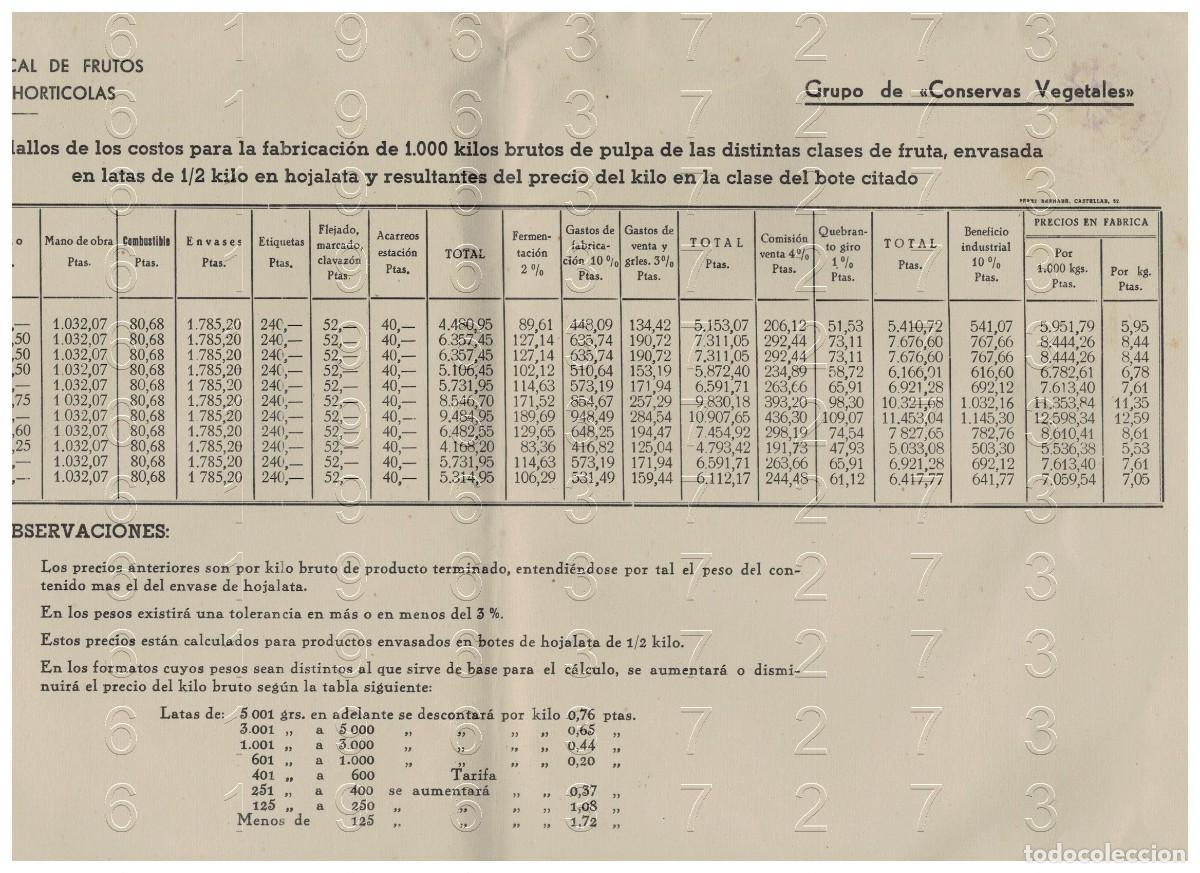 Otros art&iacute;culos de coleccionismo en papel: SEVILLA SINDICATO VERTICAL DE FRUTOS Y PRODUCTOS HORTICOLAS PULPA 1 HOJA C12