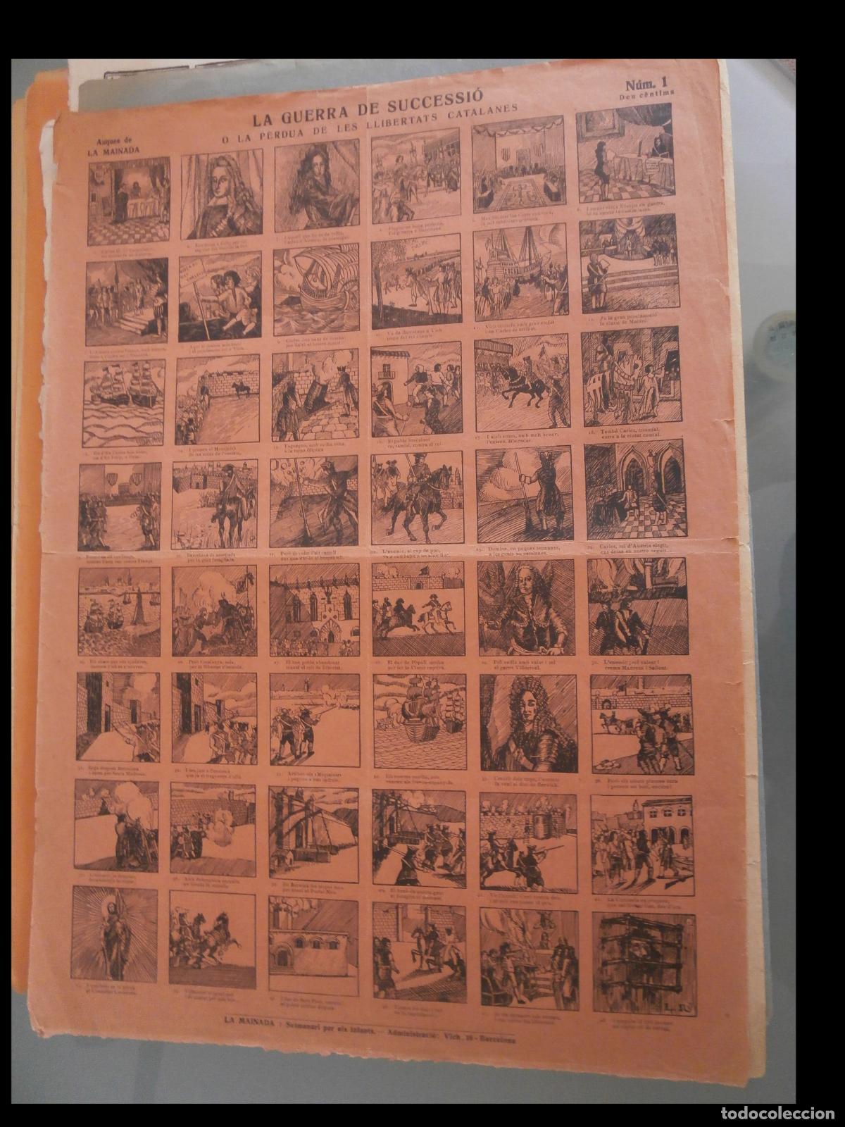 Otros art&iacute;culos de coleccionismo en papel: La Guerra de Successi&oacute; &oacute; la P&egrave;rdua de les Llibertats Catalanes. Auques de La Minada n&ordm; 1