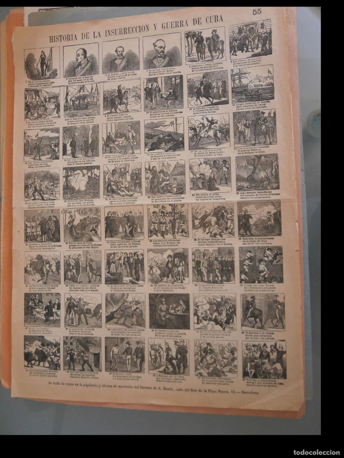Otros art&iacute;culos de coleccionismo en papel: Historia de la Insurrecci&oacute;n y Guerra de Cuba. N&ordm; 55
