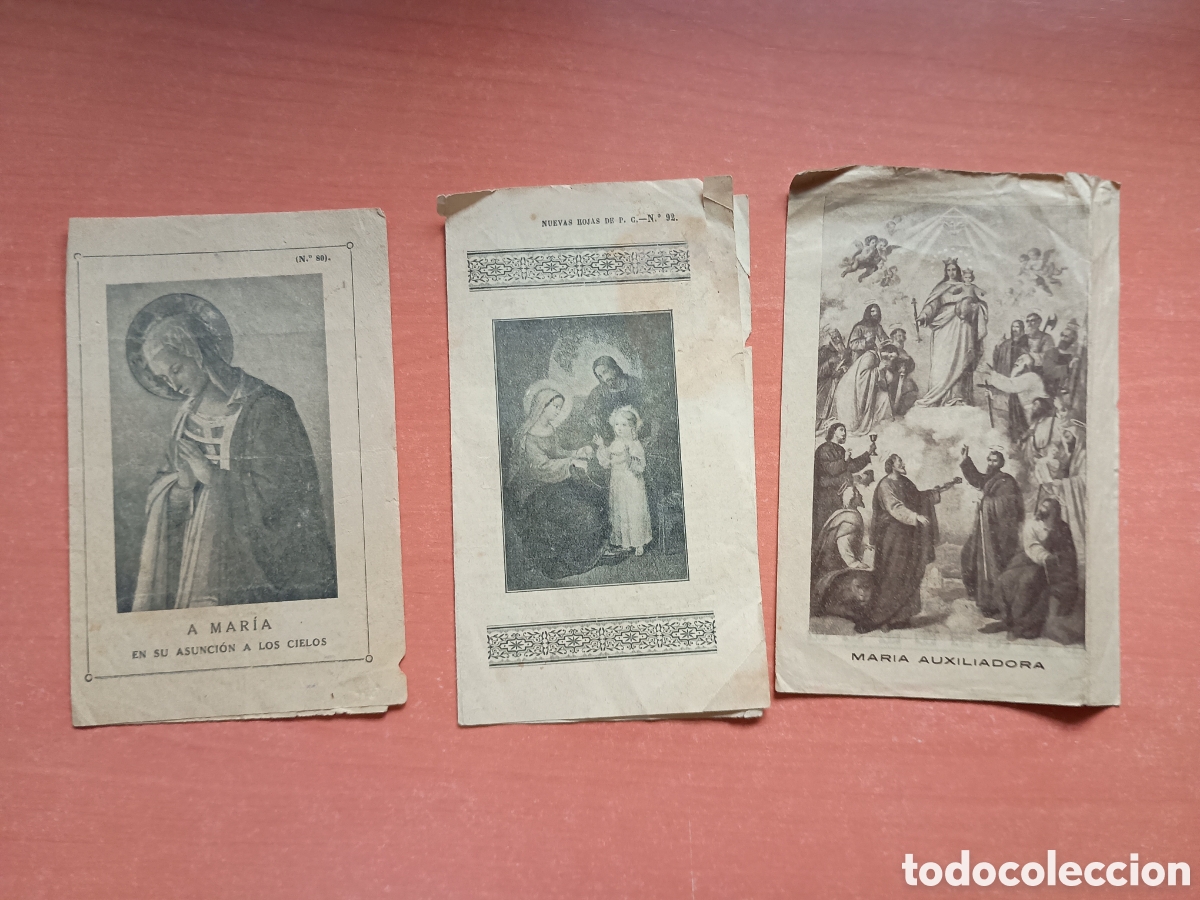 Otros art&iacute;culos de coleccionismo en papel: Librillos con im&aacute;genes religiosas y oraciones