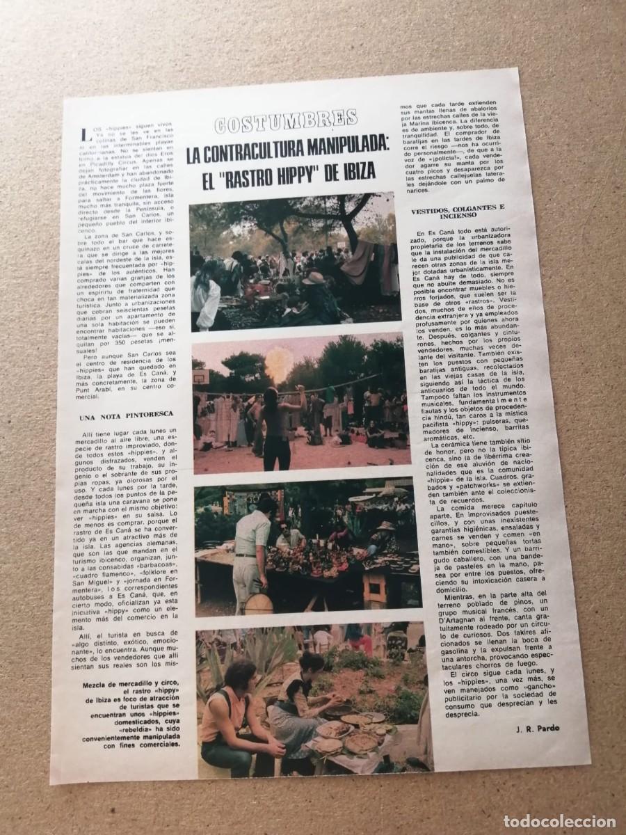 Otros art&iacute;culos de coleccionismo en papel: REPORTAJE. LA CONTRACULTURA MANIPULADA, EL RASTRO HIPPIE DE IBIZA