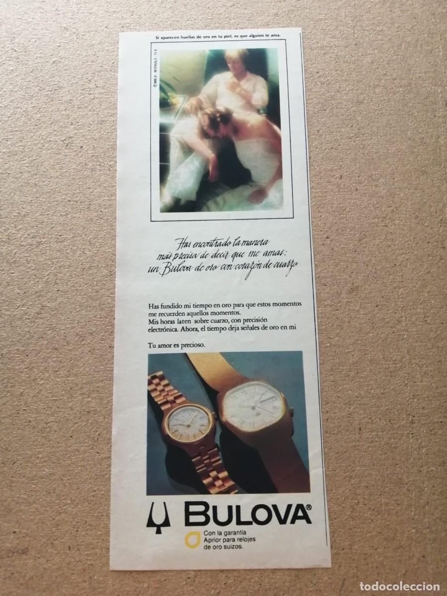 Otros art&iacute;culos de coleccionismo en papel: ANUNCIO. RELOJES BULOVA