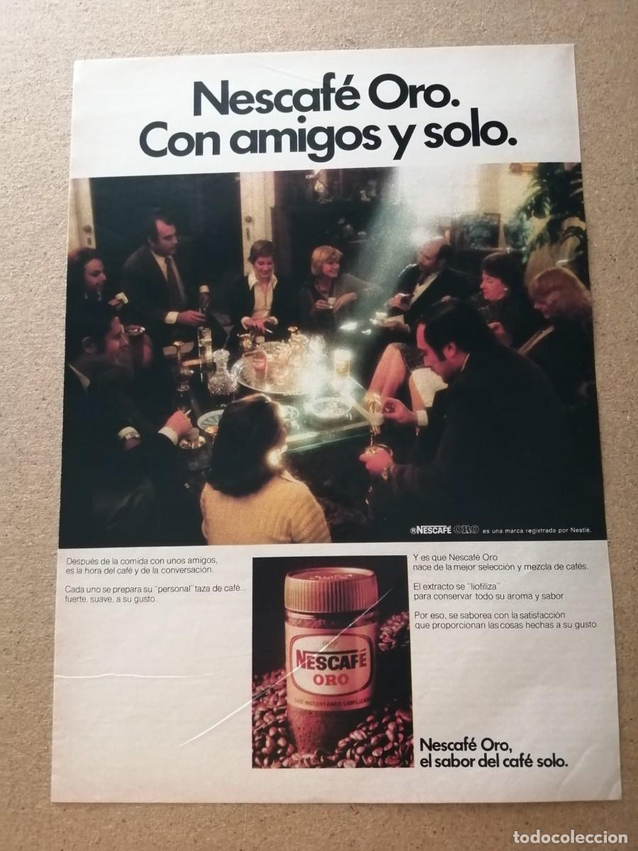 Otros art&iacute;culos de coleccionismo en papel: ANUNCIO. NESCAFE ORO