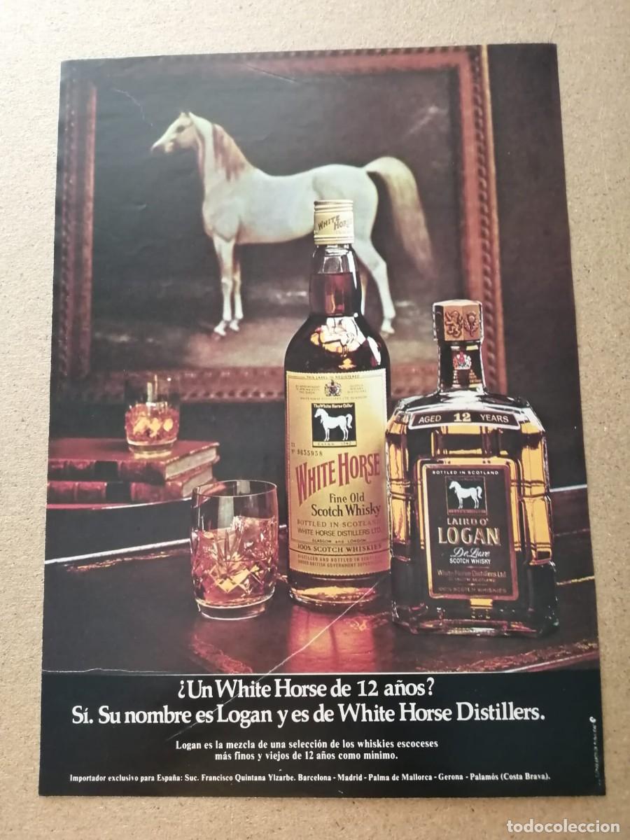Otros art&iacute;culos de coleccionismo en papel: ANUNCIO. WHISKY WHITE HORSE