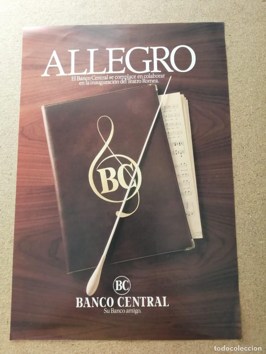 Otros art&iacute;culos de coleccionismo en papel: ANUNCIO. BANCO CENTRAL COLABORA EN LA INAUGURACION DEL TEATRO ROMEA (MURCIA)