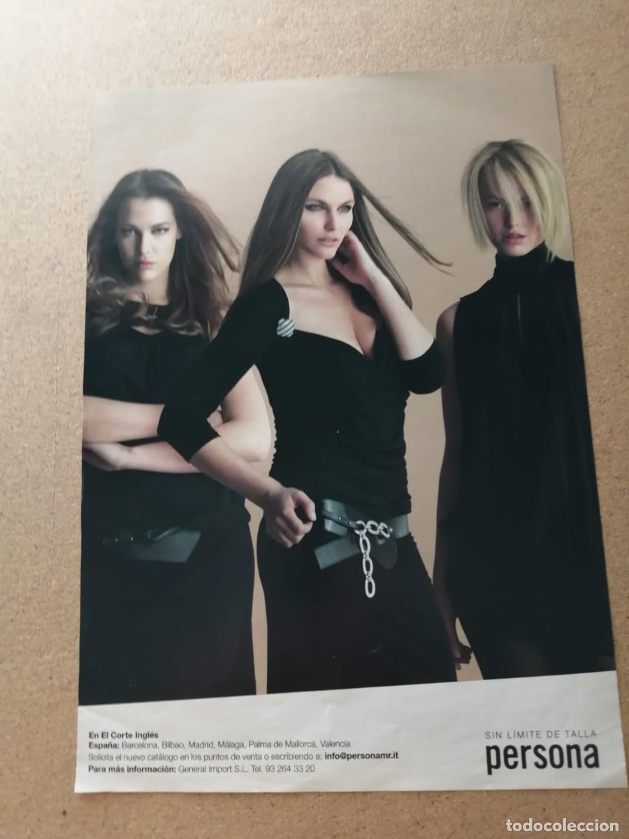 Otros art&iacute;culos de coleccionismo en papel: ANUNCIO. MODAS PERSONA, DE EL CORTE INGLES