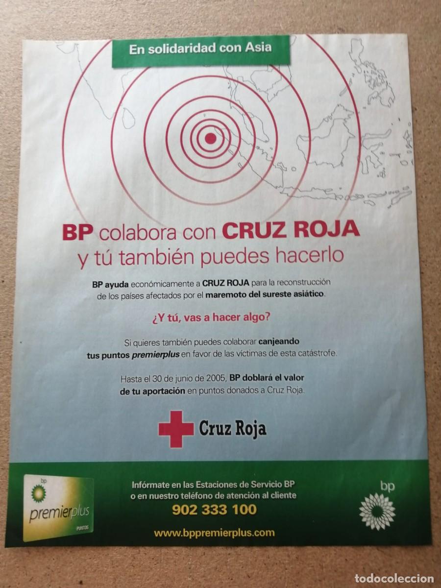 Otros art&iacute;culos de coleccionismo en papel: ANUNCIO. BP COLABORA CON CRUZ ROJA