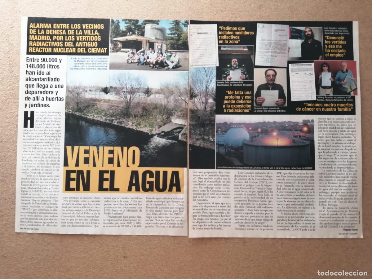 Otros art&iacute;culos de coleccionismo en papel: REPORTAJE. DEHESA DE LA VILLA, MADRID. VENENO EN EL AGUA
