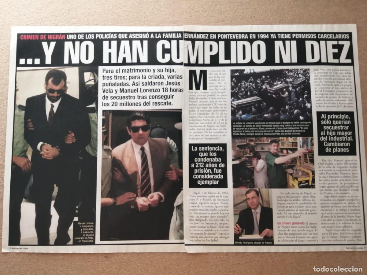 Collectionnisme Papier divers: REPORTAJE. EL CRIMEN DE NIGRAN, PONTEVEDRA 1994