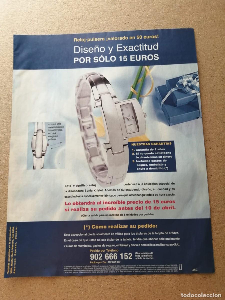 Otros art&iacute;culos de coleccionismo en papel: ANUNCIO. RELOJ PULSERA