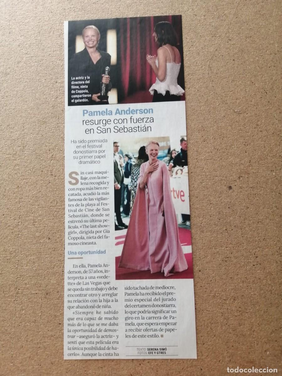 Otros art&iacute;culos de coleccionismo en papel: ARTICULO. PAMELA ANDERSON RESURGE CON FUERZA EN SAN SEBASTIAN