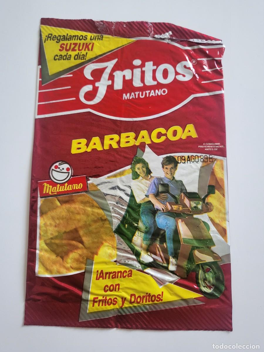 Otros art&iacute;culos de coleccionismo en papel: Bolsa original Fritos Matutano Barbacoa 1989 &ndash; Promoci&oacute;n Suzuki Lido &ndash; Publicidad Vintage