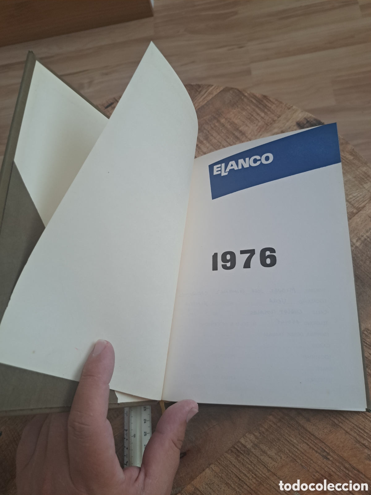Otros art&iacute;culos de coleccionismo en papel: Jml.Agenda piel Elanco Quimica 1976. Medicina. Ver fotos.