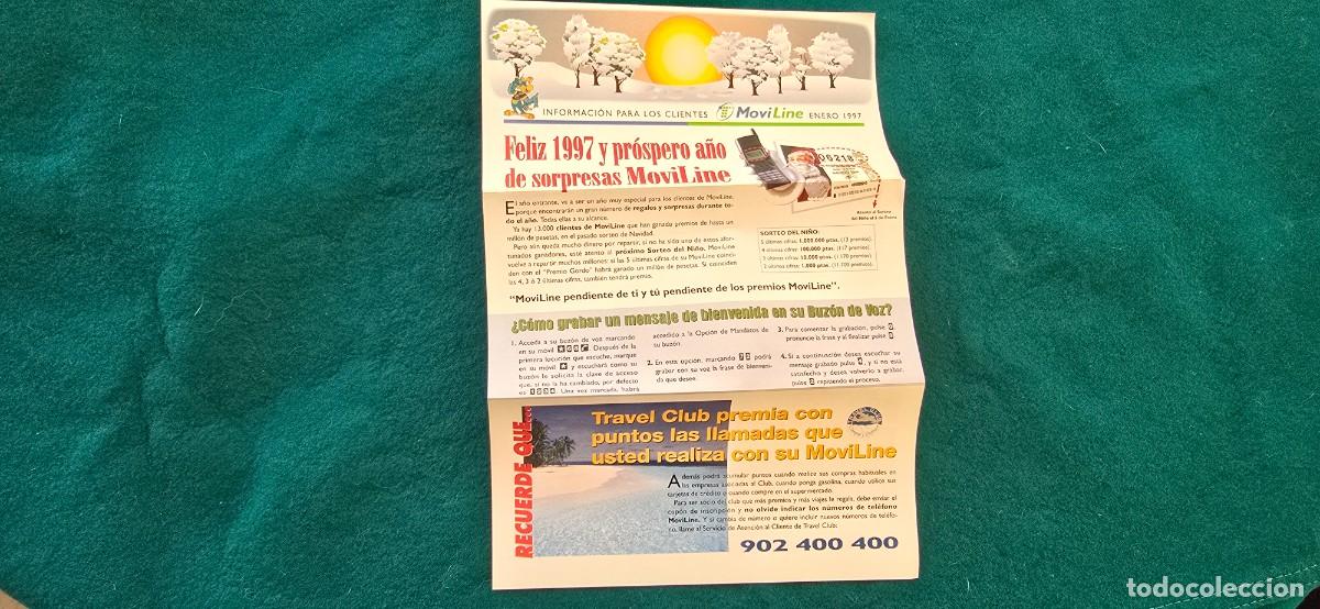 Otros art&iacute;culos de coleccionismo en papel: FOLLETO INFORMACION MOVILINE (1997)