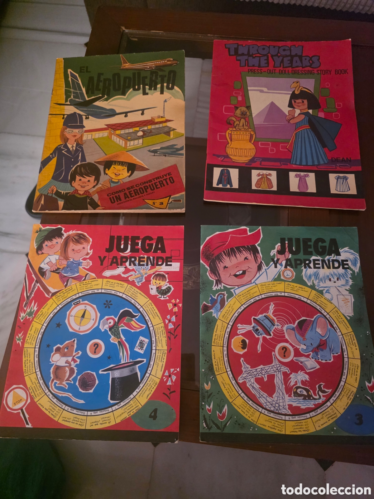 Otros art&iacute;culos de coleccionismo en papel: 4 recortables de los a&ntilde;os 70 u 80 dibuja y recortar