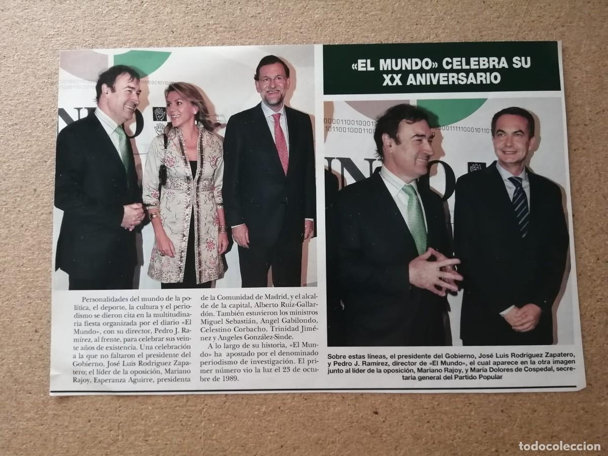 Otros art&iacute;culos de coleccionismo en papel: ARTICULO. EL MUNDO CELEBRA SU XX ANIVERSARIO