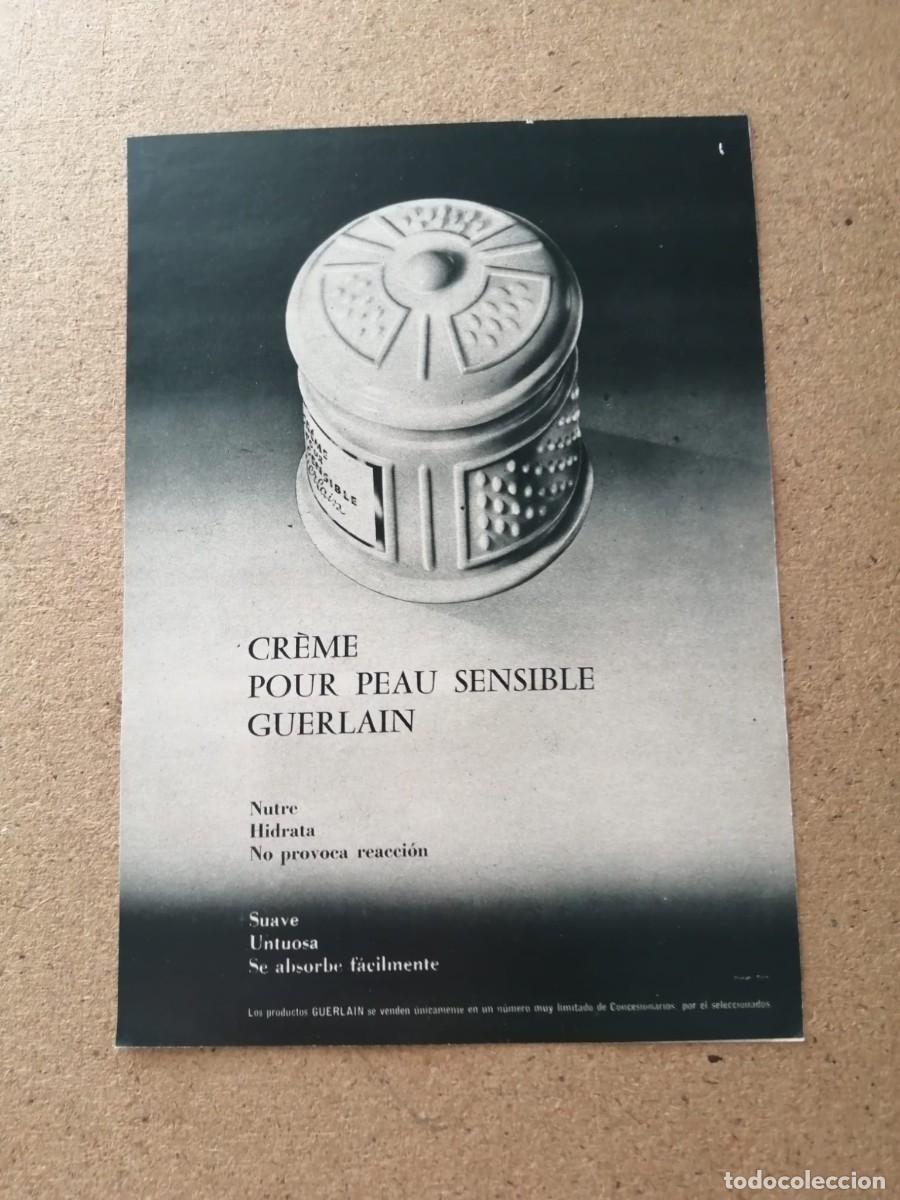 Otros art&iacute;culos de coleccionismo en papel: ANUNCIO. CREME POUR PEAU SENSIBLE GUERLAIN