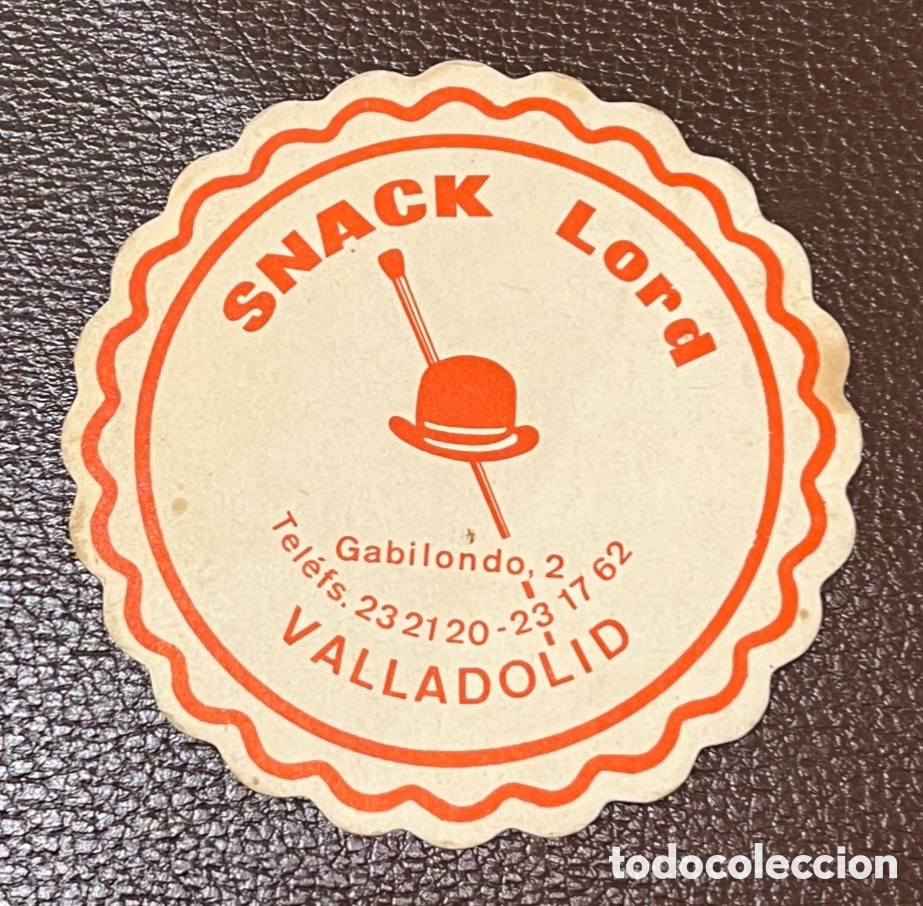 Otros art&iacute;culos de coleccionismo en papel: Posavasos. Snack LORD. Valladolid. A&ntilde;os 70.