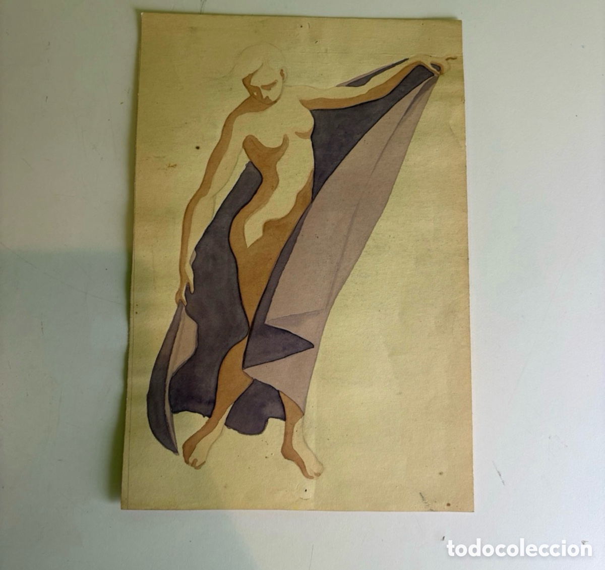 Altri oggetti di carta: Carles Prun&eacute;s (1937-2017) &ndash; Estudio de figura femenina aleg&oacute;rica sobre papel