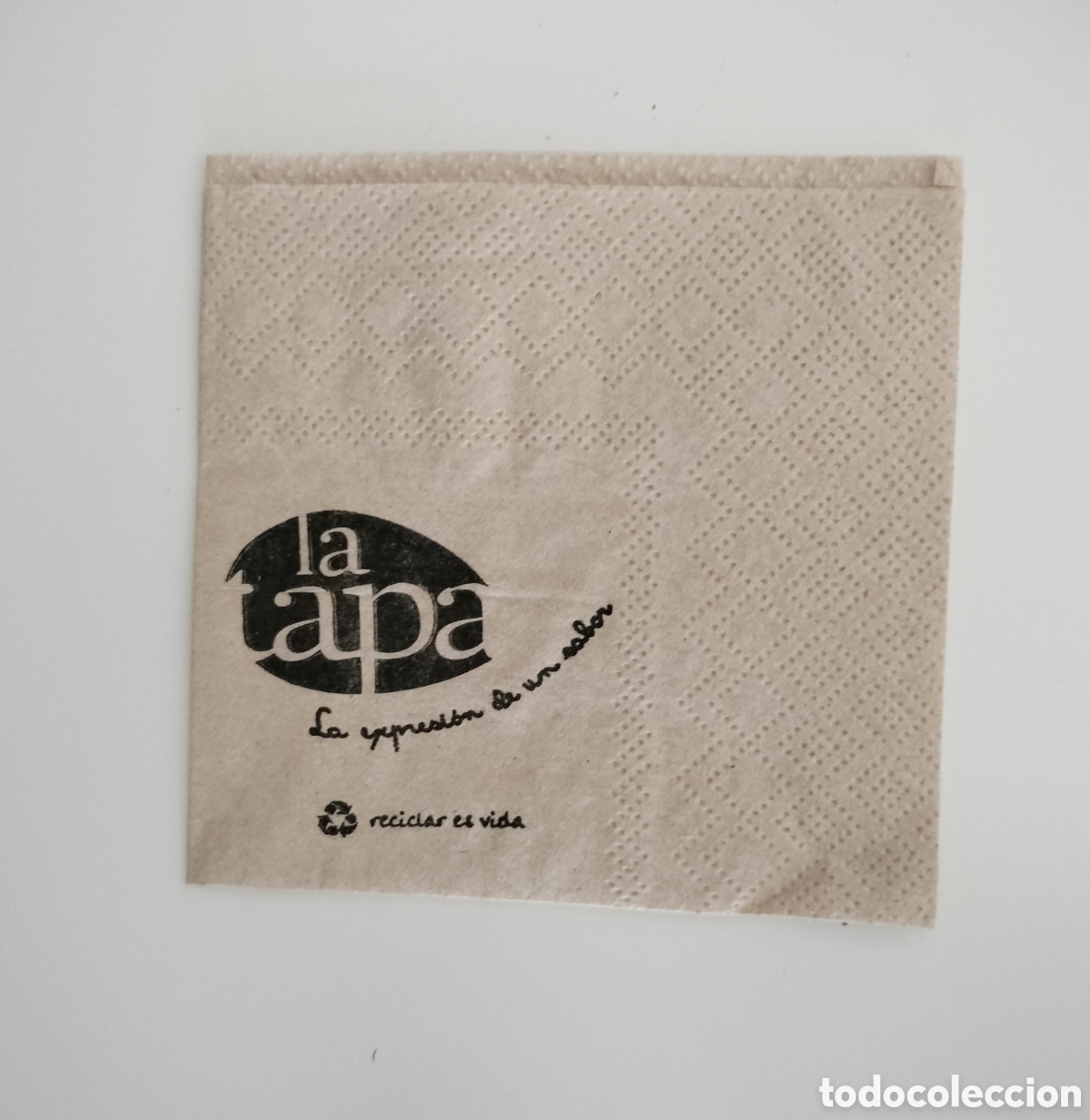 Otros art&iacute;culos de coleccionismo en papel: SERVILLETA DE PAPEL RESTAURANTE LA TAPA MURCIA