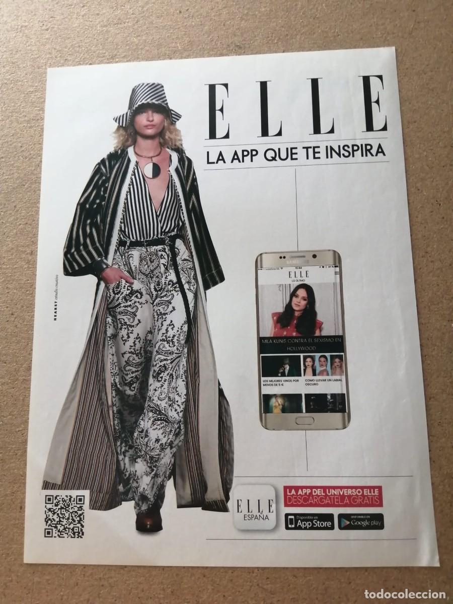 Collectionnisme Papier divers: ANUNCIO. ELLE, LA APP QUE TE INSPIRA