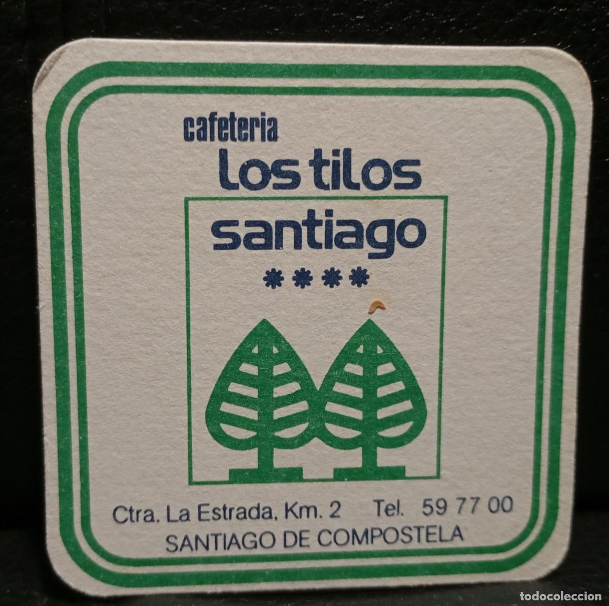Altri oggetti di carta: CAFETERIA LOS TILOS SANTIAGO - POSAVASOS - SANTIAGO DE COMPOSTELA - CERVEZA - REFRESCOS - SIDRA