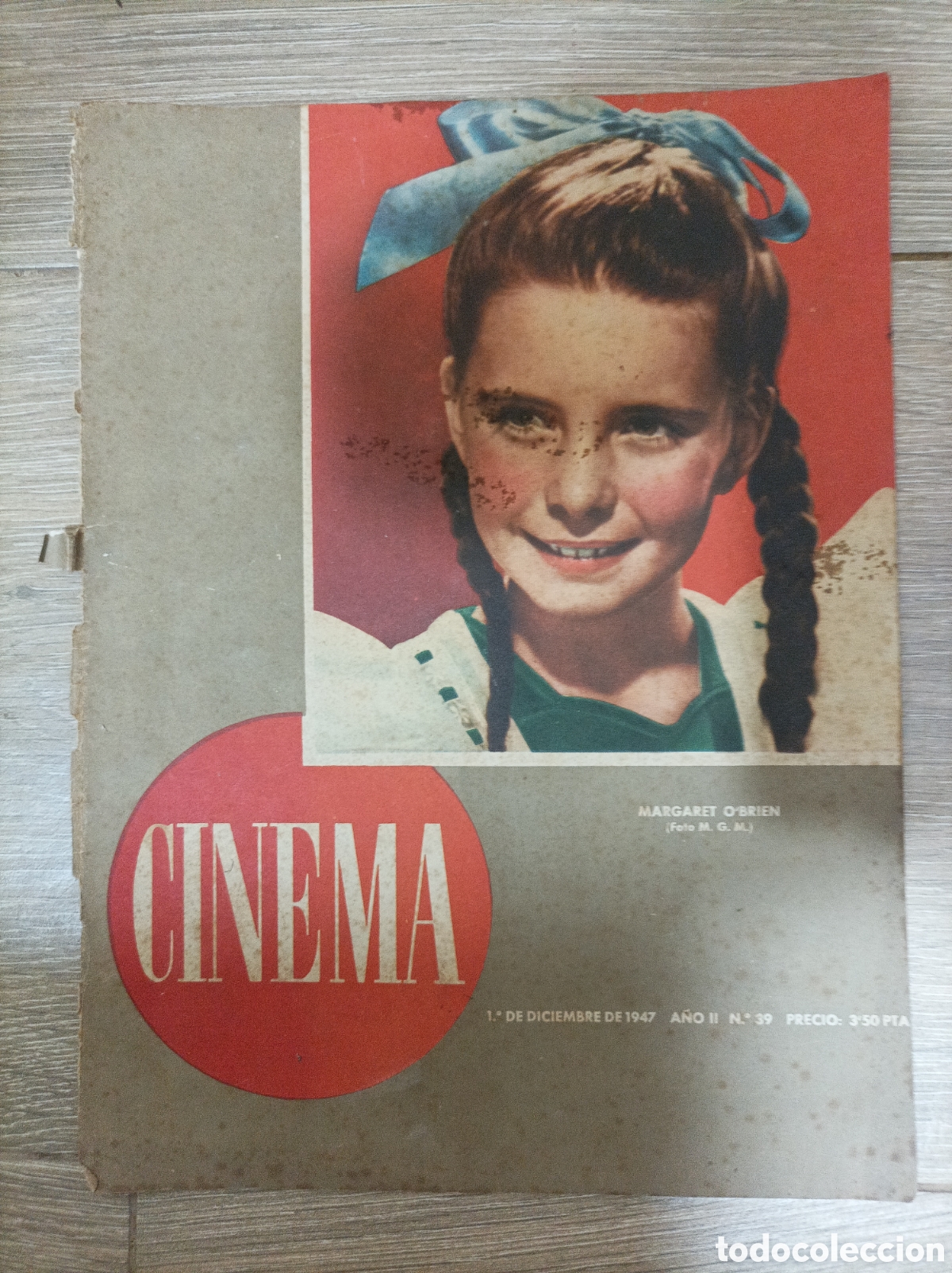 Outros artigos de papel: MARGARET O'BRIEN PORTADA REVISTA CINEMA 1947