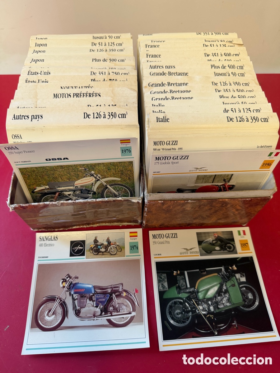Paper Collecting Others: Colecci&oacute;n 1.270 Fichas Motos Cl&aacute;sicas