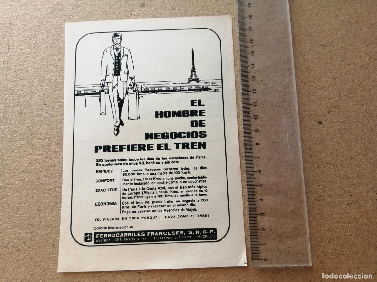 Otros art&iacute;culos de coleccionismo en papel: ANUNCIO. FERROCARRILES FRANCESES