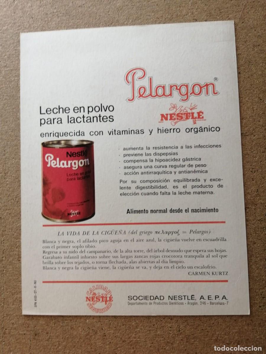 Otros art&iacute;culos de coleccionismo en papel: ANUNCIO. LECHE EN POLVO PELARGON