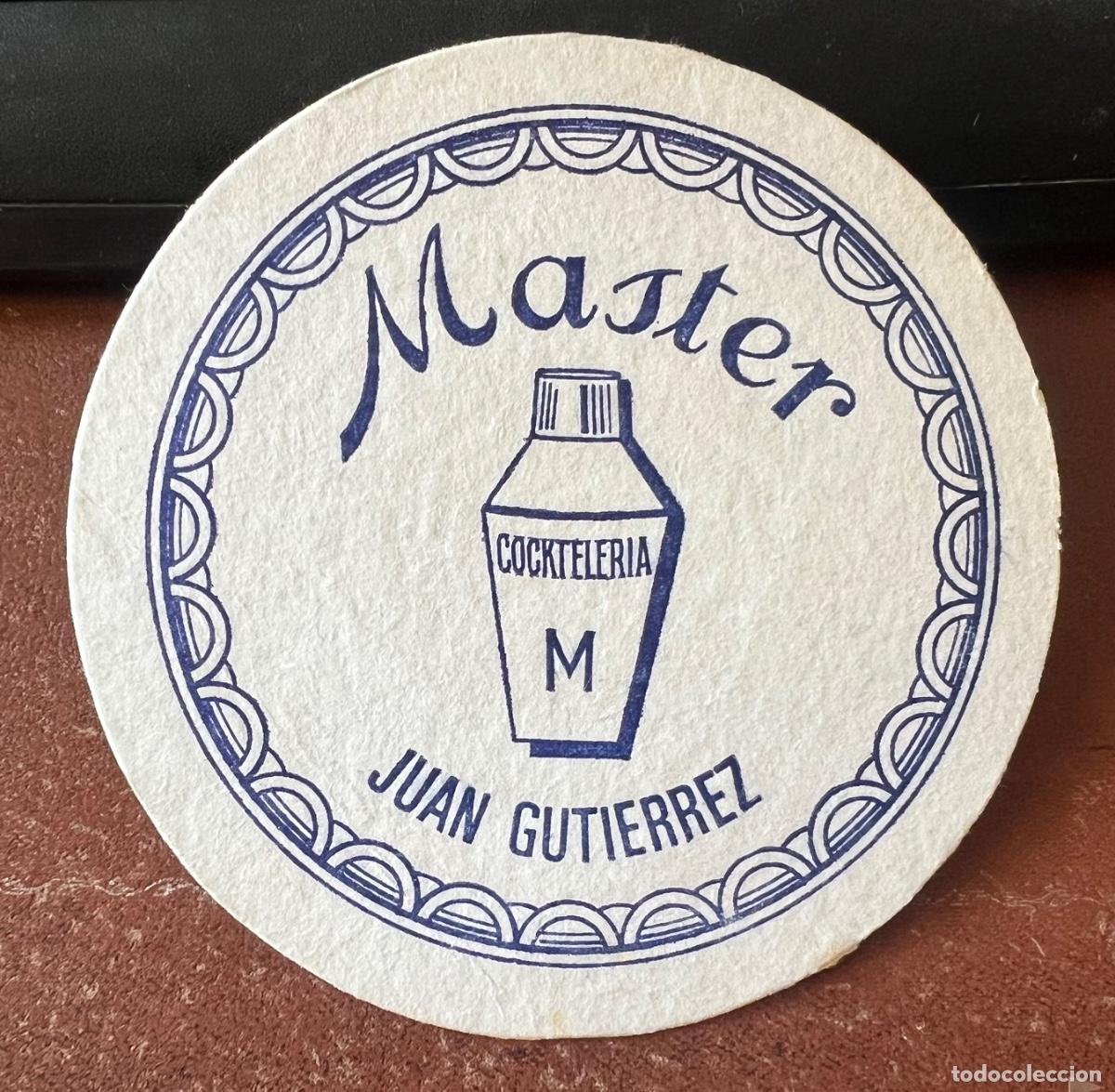Collectionnisme Papier divers: Posavasos Cockteleria Master - Juan Guti&eacute;rrez (Santander) Medalla de plata en Yugoslavia 1979
