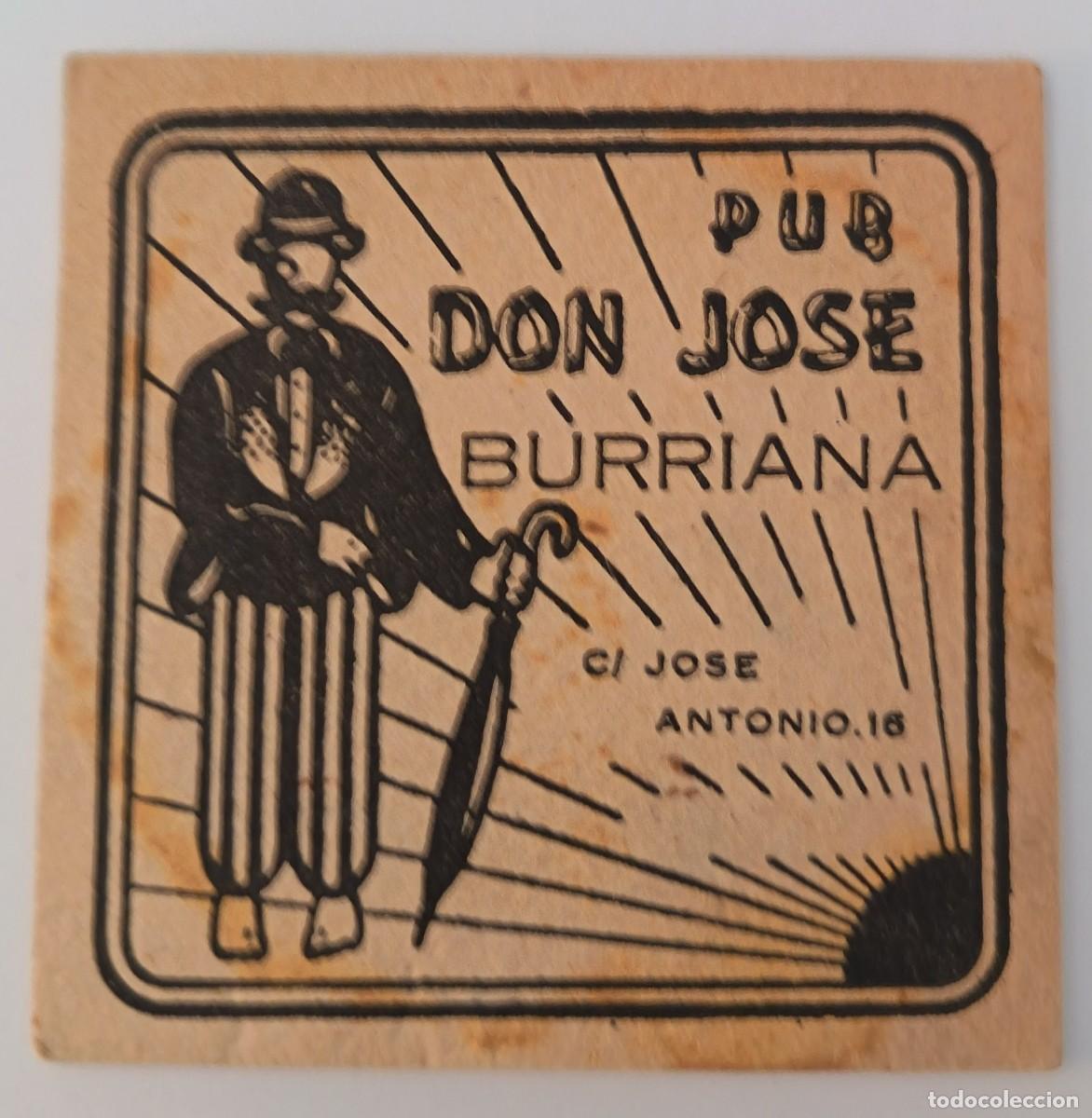 Collectionnisme Papier divers: Posavasos. Posavasos Cuadrado. Pub Don Jose Burriana. Castellon.