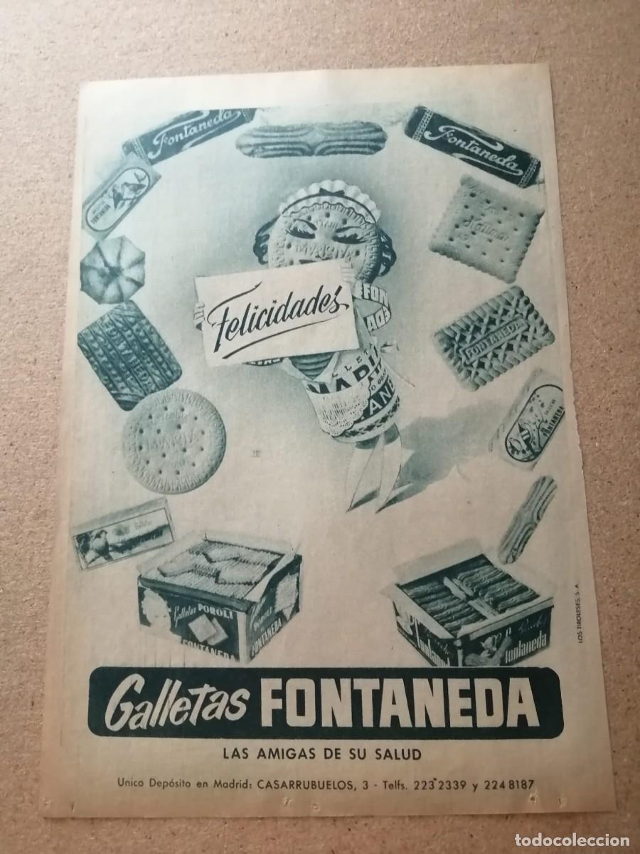 Otros art&iacute;culos de coleccionismo en papel: ANUNCIO. GALLETAS FONTANEDA