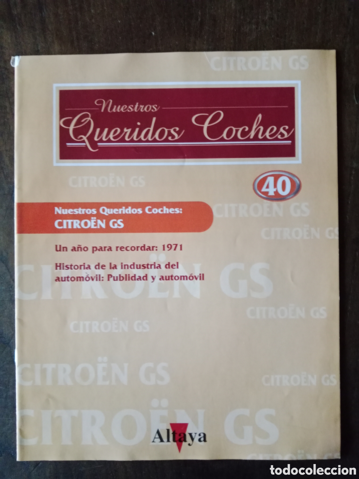 Otros art&iacute;culos de coleccionismo en papel: Fasc&iacute;culo autom&oacute;vil Citroen gs